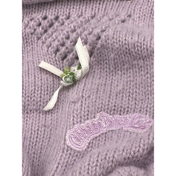 Cabbage Patch Kids BBB Bean Butt Bottom Babies 1985 Purple Knit Jumper 192 WS - Picture 2 of 12